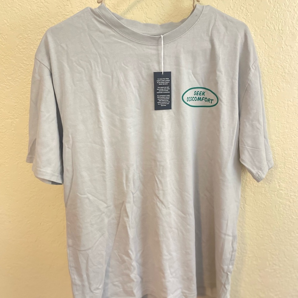 Seek Discomfort Light Gray T-Shirt